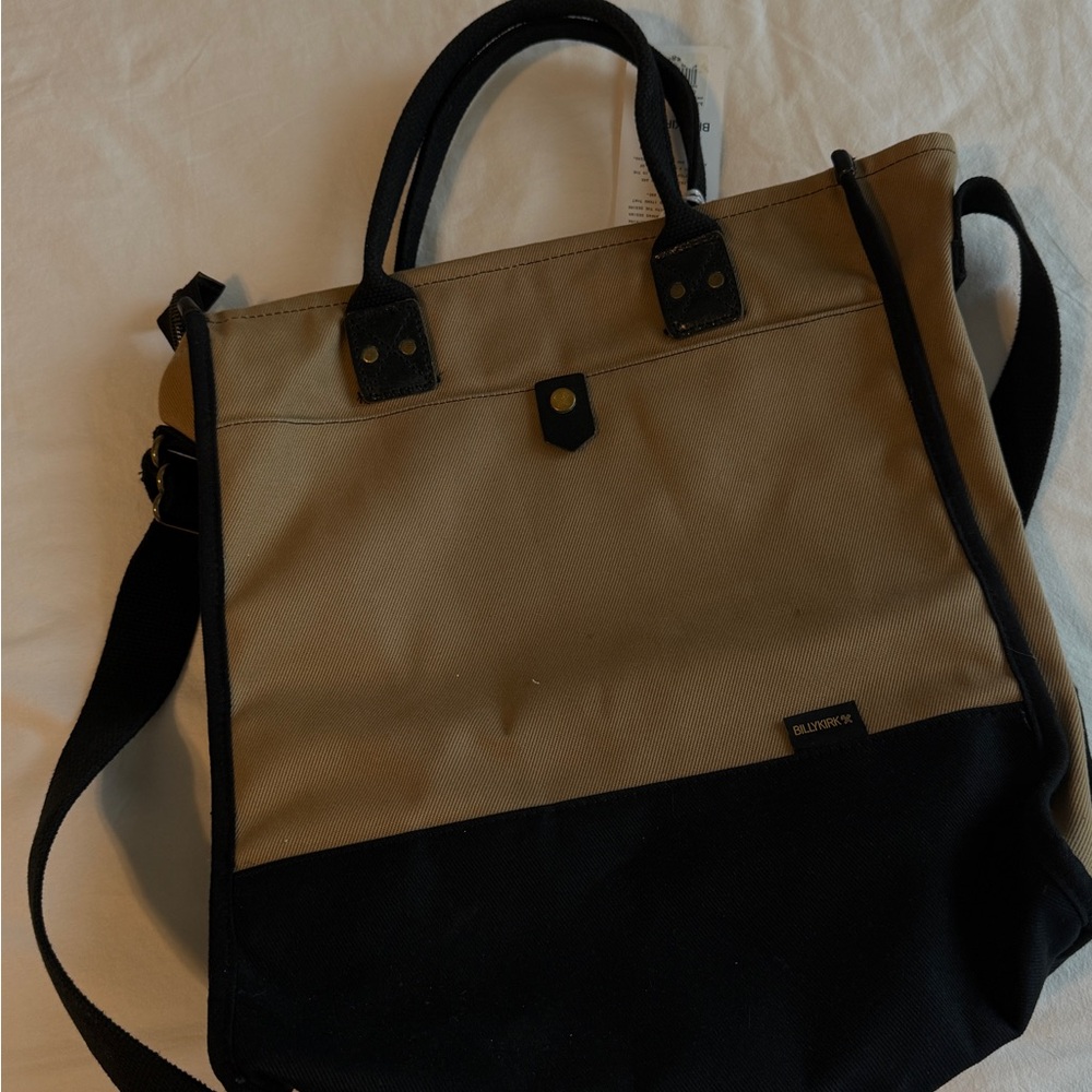 Stylish Black and Tan Crossbody Bag